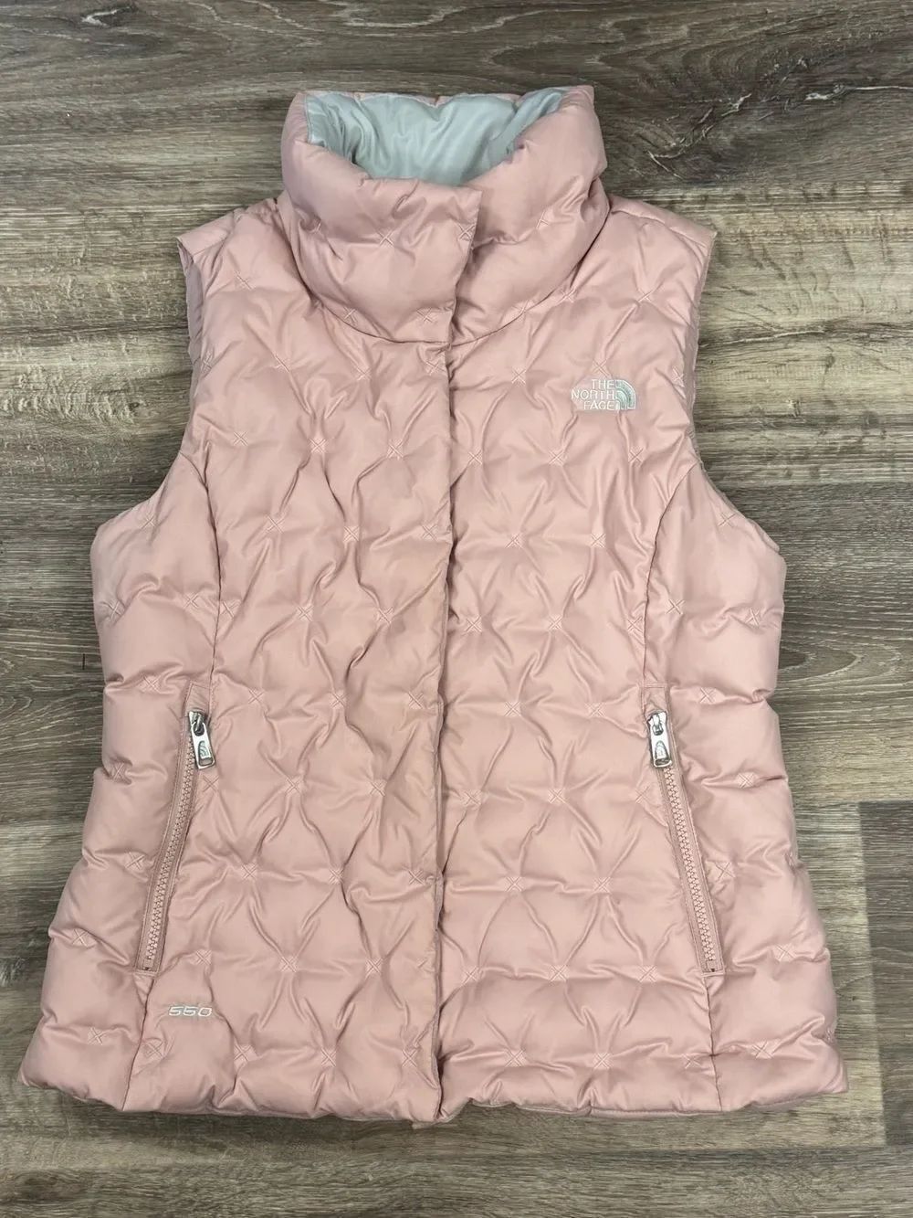 The North Face Holladown 550 Pink Down Vest Women’s Large